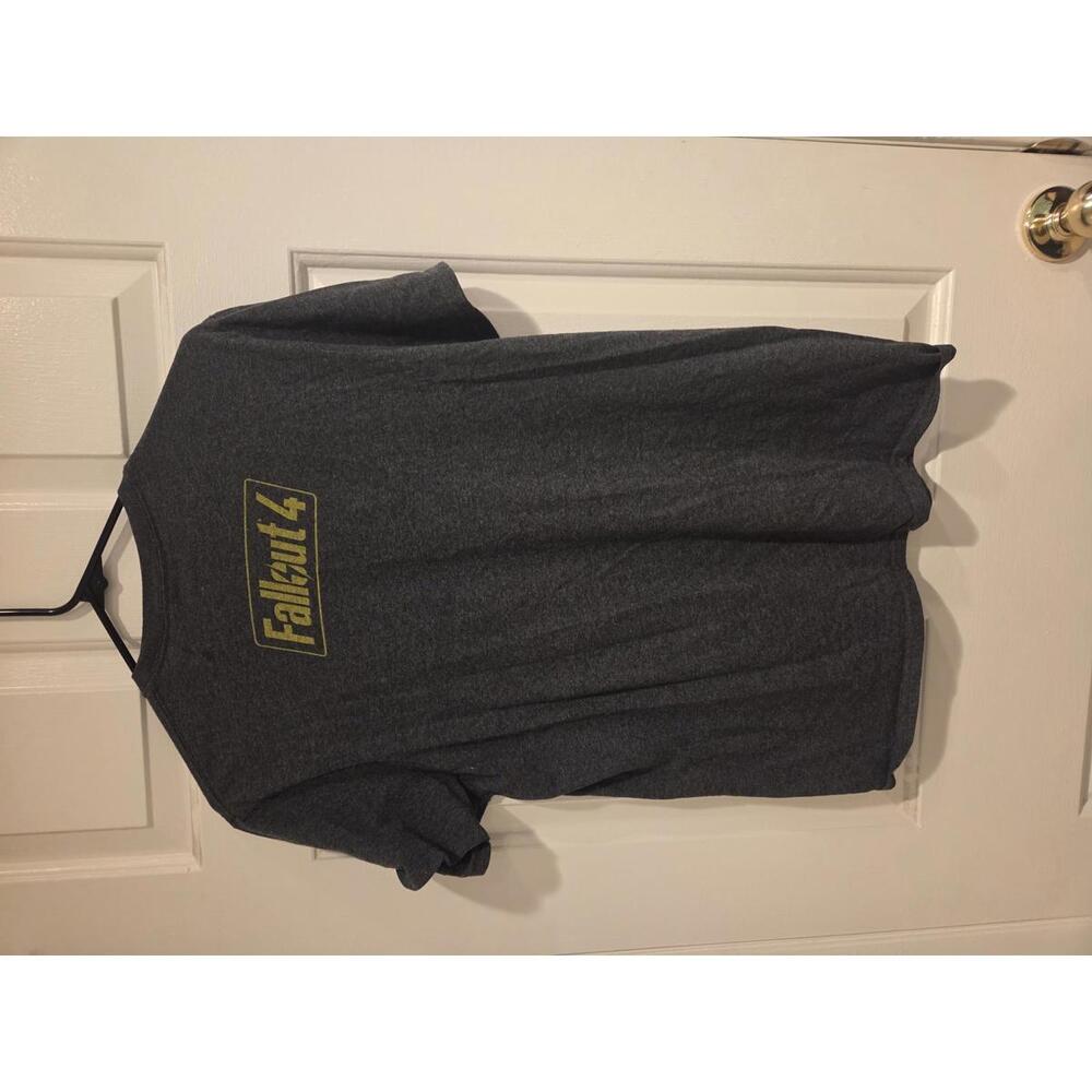Bethesda Atom Cats size medium fallout 4 Graphic T-Shirt Charcoal Gray - Picture 5 of 5